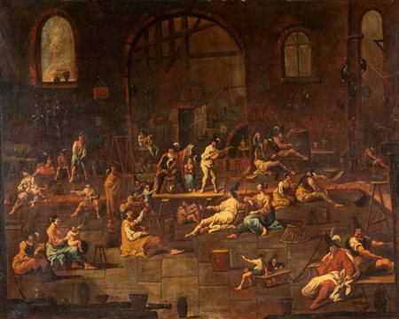 Alessandro Magnasco (attribuito a) (Genova 1667 - Genova 1749) Scena...