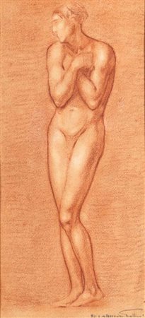 Italo Amerigo Passani (Carrara 1882 - ? 1963) Studio di nudo femminile...