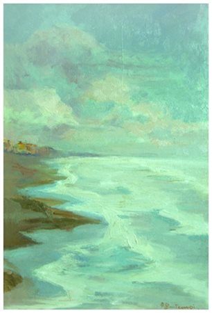 RENATO BONTEMPI Marino 1896 – Milano 1992 Senza titolo Olio su tavola 38 x...