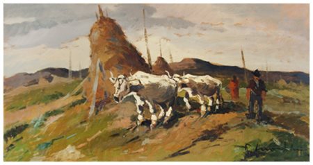 RENZO MARTINI Livorno 1937 – Livorno 2005 Senza titolo Olio su tavola 33 x...