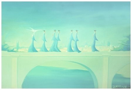 PIERO BENASSI Livorno 1915 – Livorno 2002 Passeggiata 1970 Olio su tela 60 x...