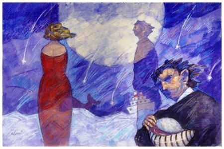 GIAMPAOLO TALANI San Vincenzo 1955 Una notte d’estate 2015 Tec. mista su...