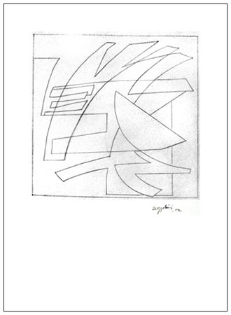 SILVANO BOZZOLINI Fiesole 1911 – Poggibonsi 1998 Senza titolo 1952 Grafite su...