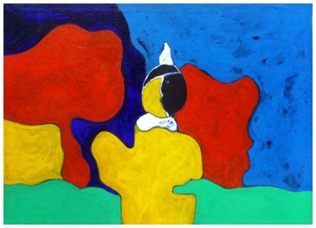 TANO FESTA Roma 1938 – Roma 1987 Senza titolo 1985/86 Olio su tela 50 x 70....