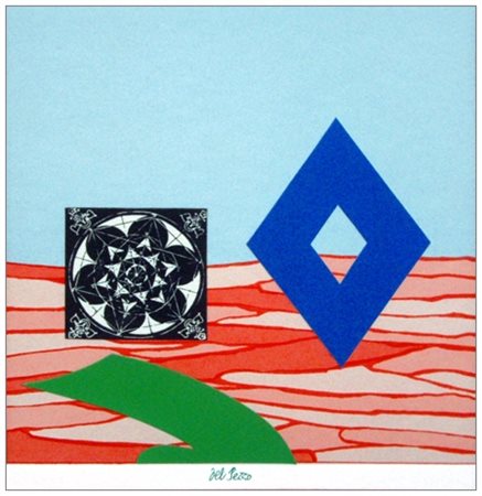 LUCIO DEL PEZZO Napoli 1933 Senza titolo Tecnica mista e collage su...