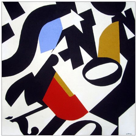 AUGUSTO GARAU Bolzano 1923 – Milano 2010 Senza titolo 1973 Olio su juta 90 x...