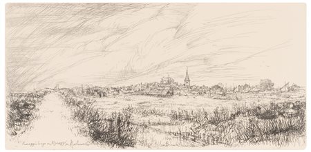 Lino Bianchi Barriviera (1906 - 1985)
Paesaggio lungo ai Murazzi. Malamocco, 1974