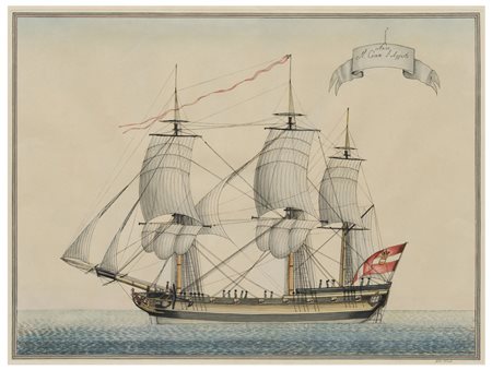 Autore non riconosciuto (XIX secolo)
Nave “Il Cesare l’Augusto” 