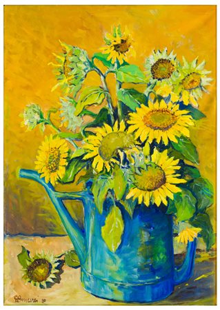 Giancarlo Amurri (1929 - 2020)
Girasoli nell'annaffiatoio, 1990