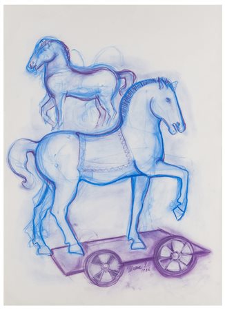 Silvana Marra (XX secolo)
Due cavalli,1986