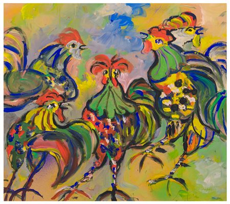 Roberto Poloni (1938)
Lotta di galli (recto); Natività (verso)