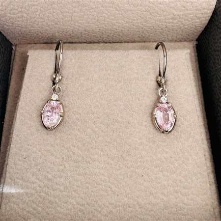 ORECCHINI IN ORO 18K CON ZAFFIRI E DIAMANTI - MH51202