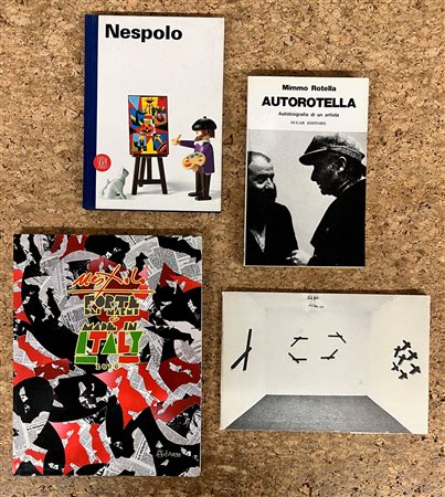 UGO NESPOLO, MIMMO ROTELLA E PINO PINELLI - Lotto unico di 4 cataloghi