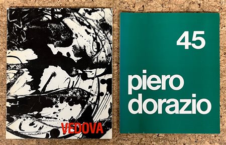 PIERO DORAZIO E EMILIO VEDOVA - Lotto unico di 2 cataloghi