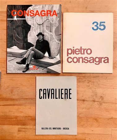 PIETRO CONSAGRA E ALIK CAVALIERE - Lotto unico di 3 cataloghi