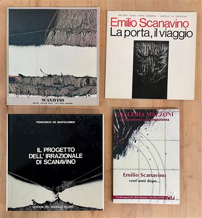 EMILIO SCANAVINO - Lotto unico di 4 cataloghi