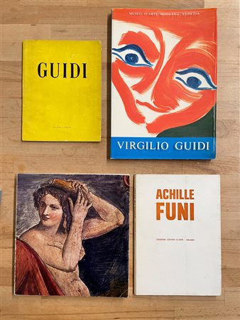 VIRGILIO GUIDI E ACHILLE FUNI - Lotto unico di 4 cataloghi