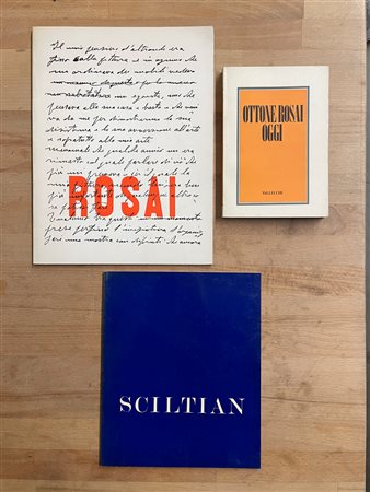 GREGORIO SCILTIAN E OTTONE ROSAI - Lotto unico di 3 cataloghi