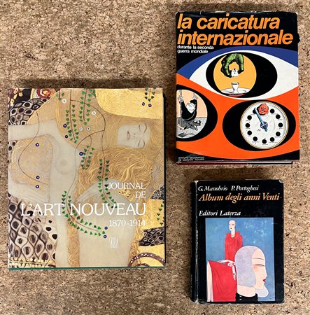 LA CARICATURA E ARTE NOUVEAU E DÉCO - Lotto unico di 3 cataloghi