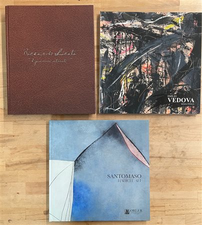 ARTE ITALIANA DEL DOPOGUERRA (VEDOVA, SANTOMASO E LICATA) - Lotto unico di 3 cataloghi