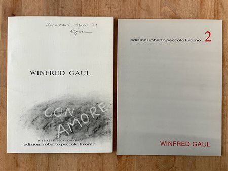 WINFRED GAUL - Lotto unico di 2 cataloghi di cui uno autografato