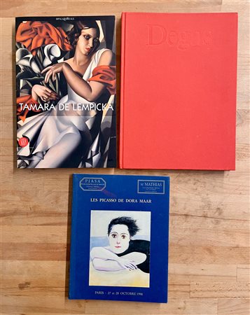 DEGAS, PICASSO E TAMARA DE LEMPICKA - Lotto unico di 3 cataloghi