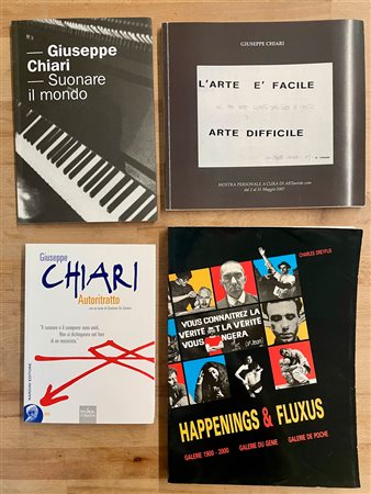 GIUSEPPE CHIARI E FLUXUS - Lotto unico di 4 cataloghi