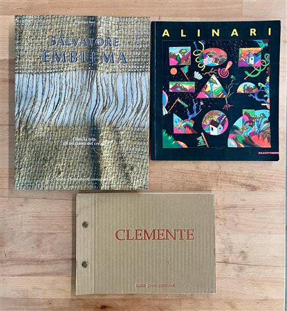 SALVATORE EMBLEMA, LUCA ALINARI E FRANCESCO CLEMENTE - Lotto unico di 3 cataloghi