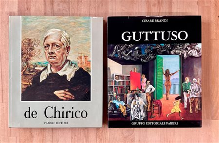 GIORGIO DE CHIRICO E RENATO GUTTUSO - Lotto unico di 2 cataloghi