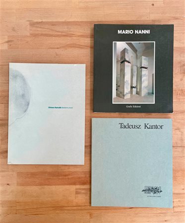 OLIVIERO RAINALDI, TADEUSZ KANTOR E MARIO NANNI - Lotto unico di 3 cataloghi