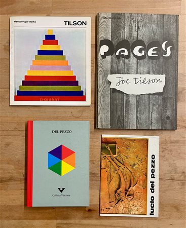 JOE TILSON E LUCIO DEL PEZZO - Lotto unico di 4 cataloghi
