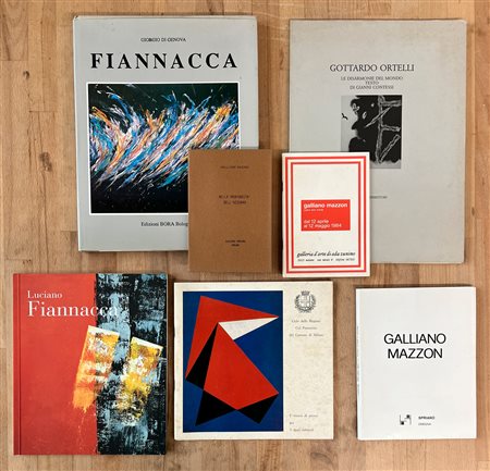 GALLIANO MAZZON, LUCIANO FIANNACCA E GOTTARDO ORTELLI - Lotto unico di 7 cataloghi