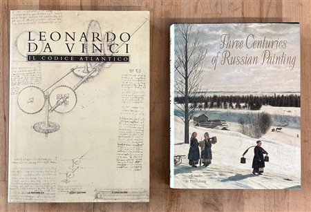 LEONARDO DA VINCI E PITTURA RUSSA - Lotto unico di 2 cataloghi
