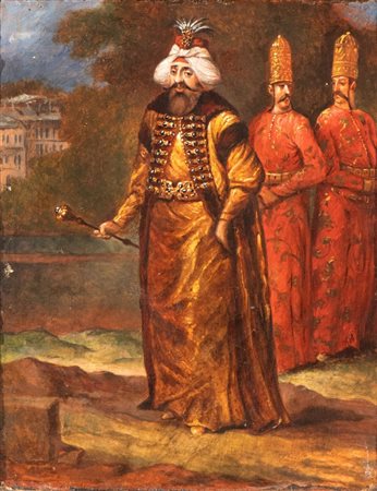 Jean Baptiste  Vanmour (ambito di)
(Valenciennes 1671 - Istanbul 1737)
