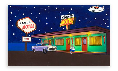 GIANCARLO MONTUSCHI (1952) - Aspettando al hotel sands