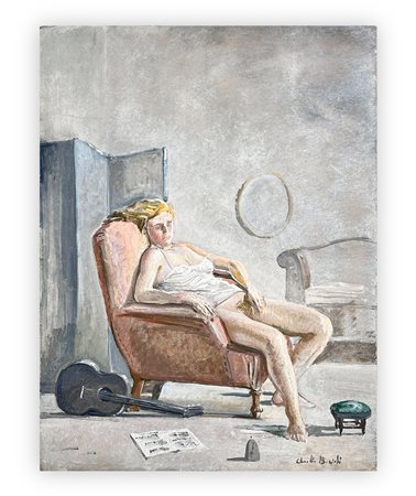 CLAUDIO BONICHI (1943-2016) - Ragazza e chitarra, 1987