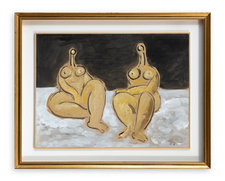 GINO GREGORI (1906-1973) - Senza Titolo (Due nudi)