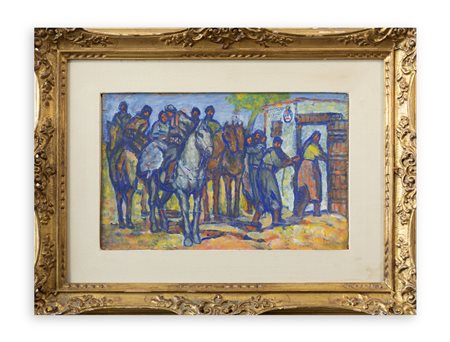 FEDERICO SARTORI (1865-1938) - Casamento en el campo