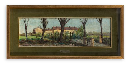 GUSTAVO VILLANI (1897-1969) - Parco Lambro, Milano, 1964