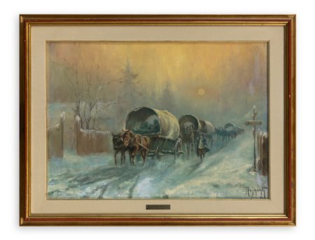 BRUNO AZIMONTI (1909-2002) - La strada per Starobielsk, 1942