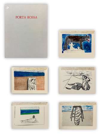 FRANCO ANGELI (1935-1988) - Porta rossa, 1986