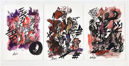 FILIPPO AUTI (1934-2007) - Lotto unico di 3 opere