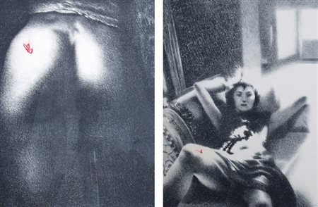 GALLIANI OMAR (Montecchio Emilia 1954) "LOTTO DI 2 OPERE" cm. H: 40.00 L:...