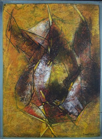 PROVINO SALVATORE (Bagheria 1943) "Venus" 2007 Olio su carta intelata cm. H:...