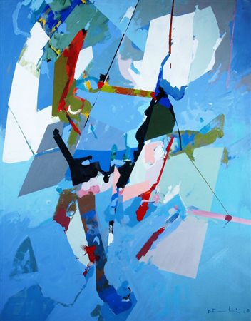 FRANCESCHINI EDOARDO (Catania 1928 - Varese 2006) "Sogno" Olio su tela cm. H:...