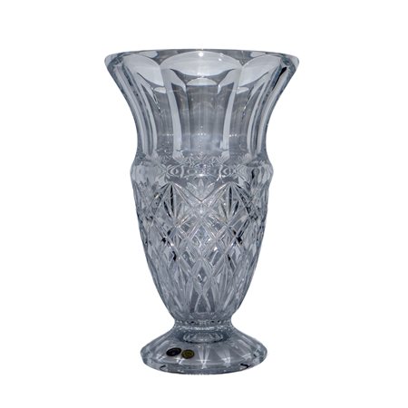 Vaso a coppa in vetro molato