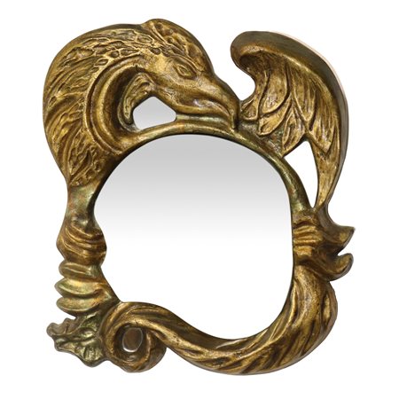 Specchiera in legno dorata