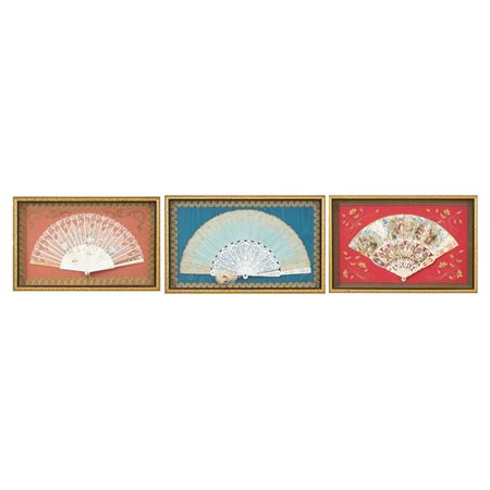 MANIFATTURA EUROPEA DEL XIX SECOLO, Tre ventagli