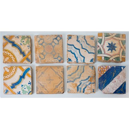 MAESTRANZE SICILIANE DEL XIX SECOLO, Sedici mattonelle