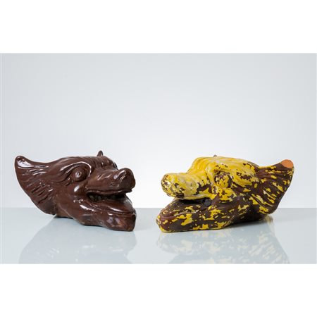 MANIFATTURA SICILIANA DEL XIX SECOLO, Due doccioni